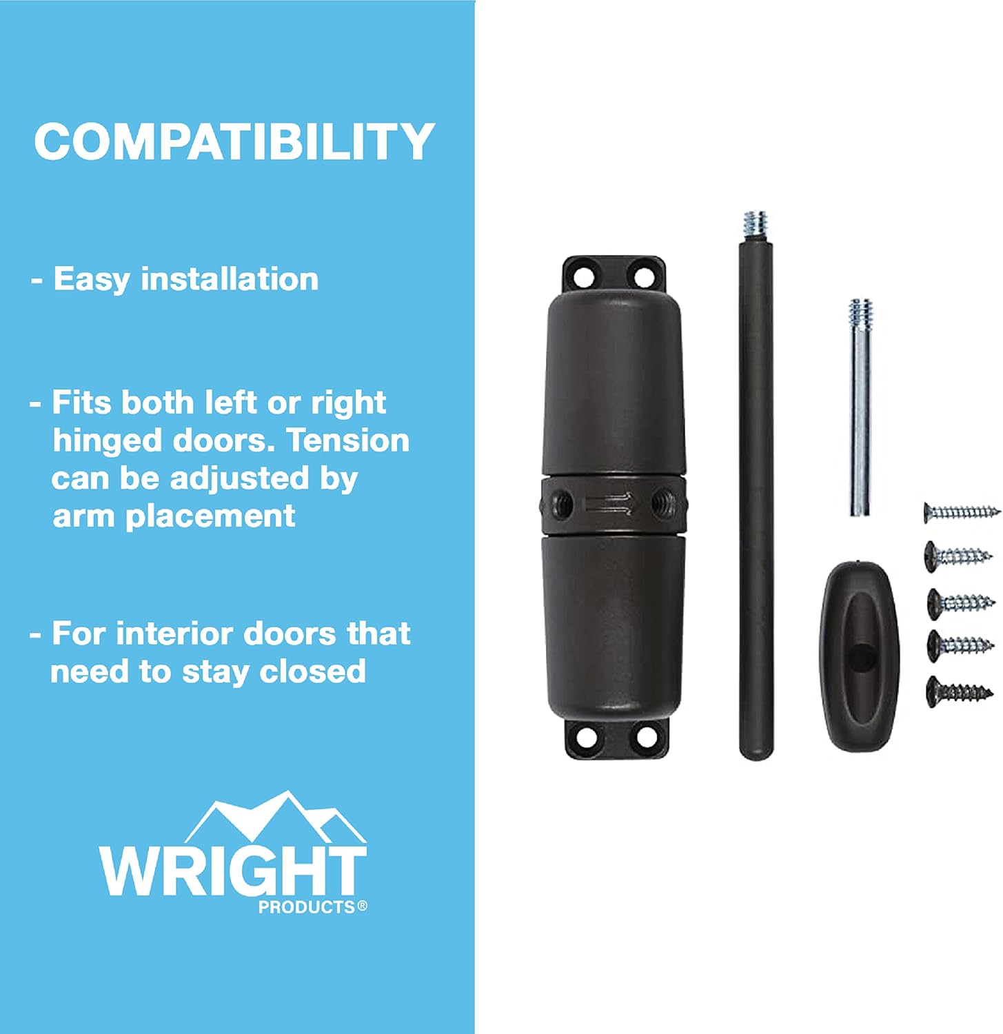 Wright Products VWC50BZ, Vertical Closer , White
