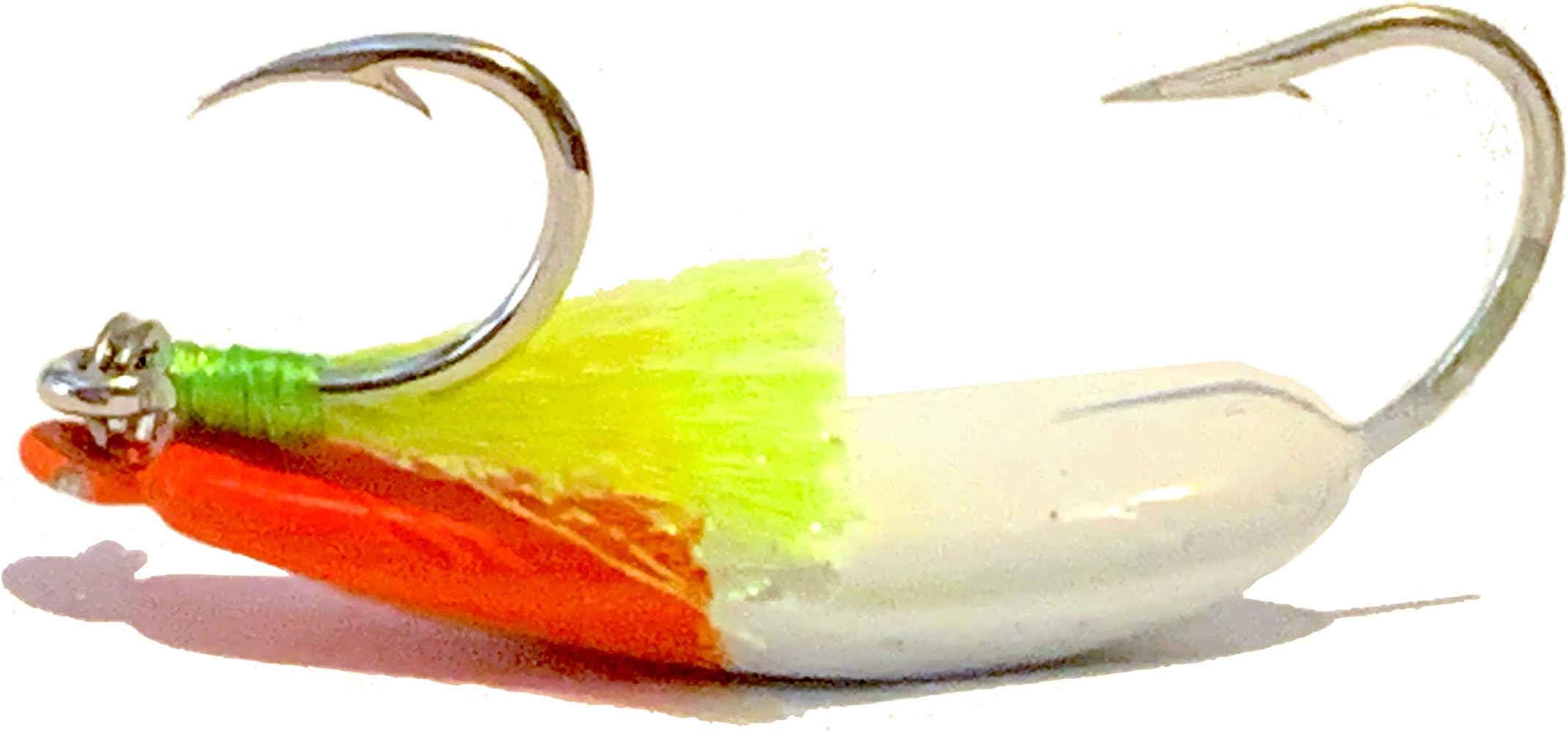 Candy Orange Pompano Jigs with Teasers