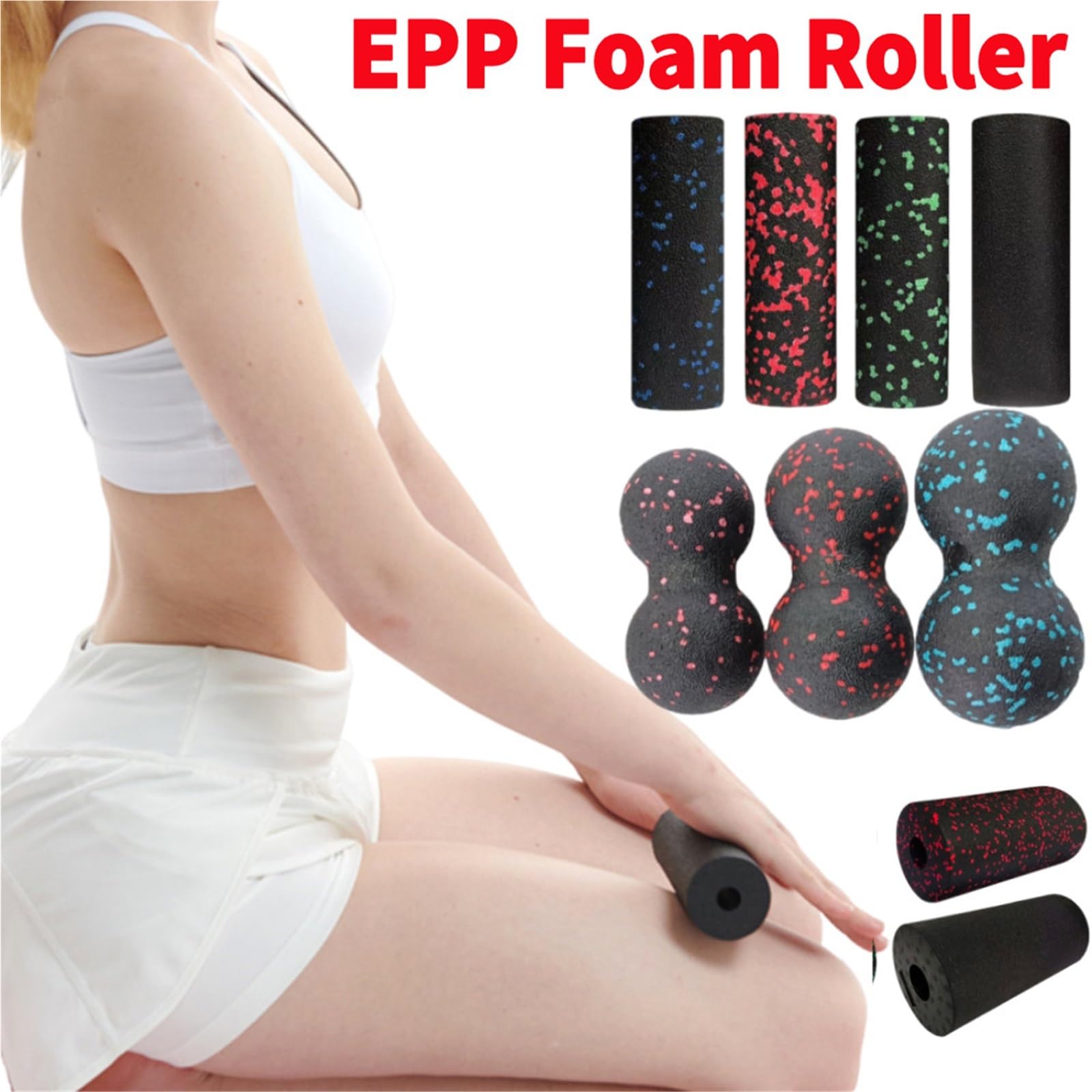 Rodillo de espuma for ejercicio, rodillo masaje hueco EPP, muscular, equipo yoga Para Entrenamiento(Color2)