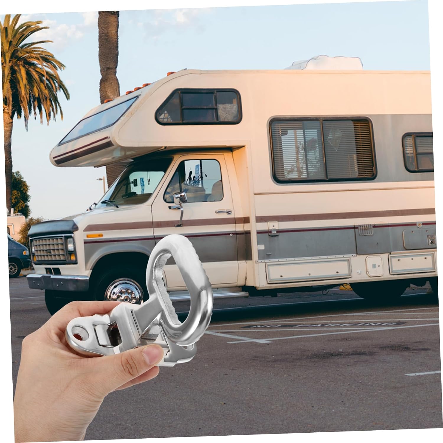 SOLUSTRE Stainless Steel Slip Folding Pedal for Ladder Rv Steps Truck Trailer Easy Access