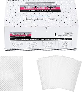 1000 Sheets Disposable Salon Perm Paper Breathable Hair Perm Paper 3.9 × 2.5 inches Regular Perms End Home Salon Tool for Hair Shop Professional Stylist For Hot Cold Curling Styling