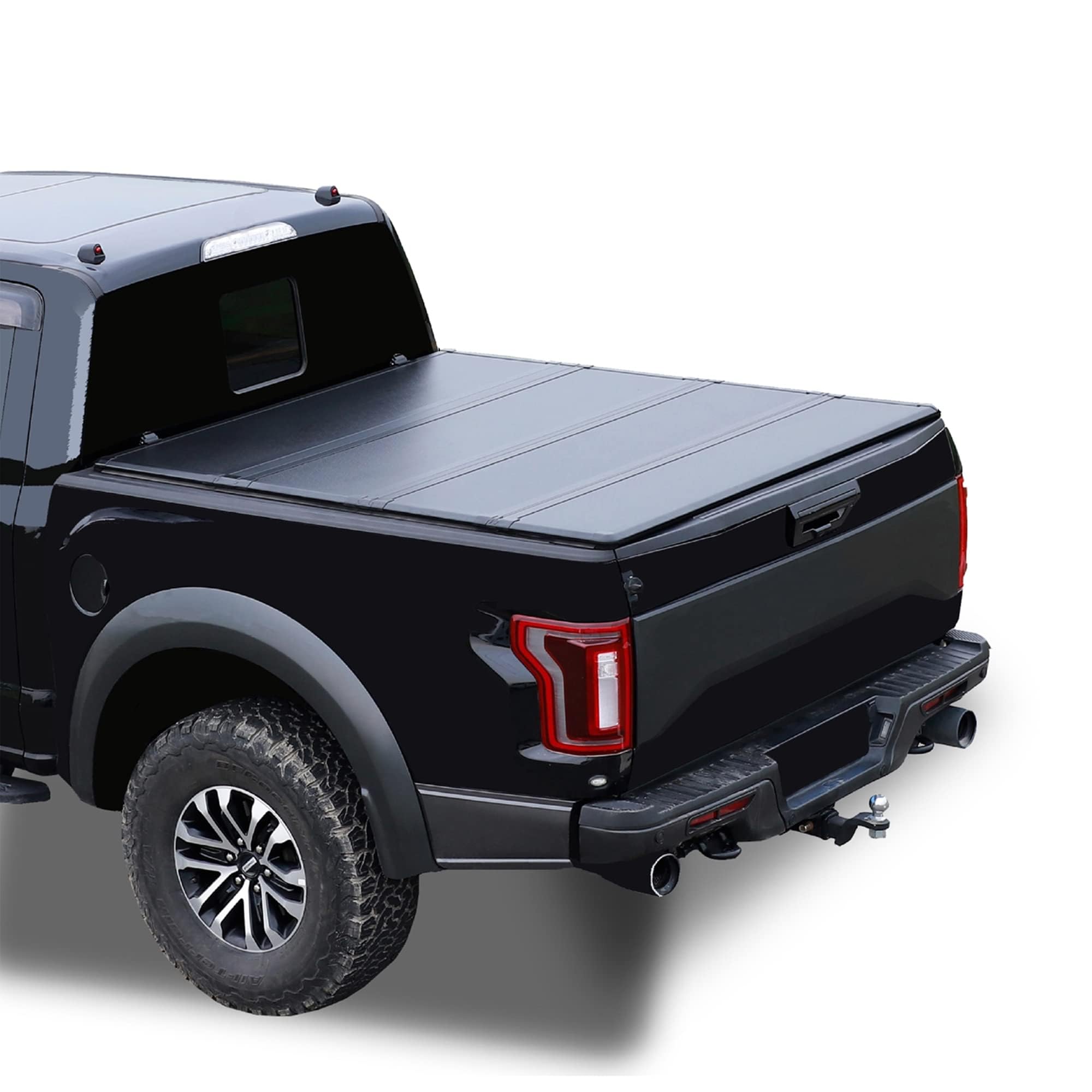 Photo 1 of 5.7 FT Hard Quad-Fold Truck Bed Tonneau Cover, Fits 2009-2026 Classic & New Ram 1500/2500 / 3500 Short Box w/o Rambox 5' 7" (67.4")