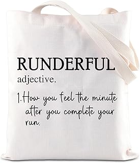 Runner Shopping Bag Runderful Tote Bag Running Lover Gift Marathon Runner Tote Bag Parkrun Shopping Bag (Runderful Tote CA)