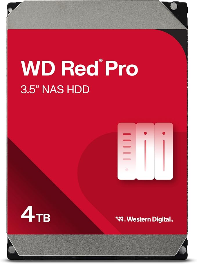 Western Digital – WD Red Pro 4TB NAS 3,5" Interne Festplatte – 7200 RPM Klasse