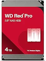 Western Digital Disco rígido interno WD Red Pro NAS de 4 TB - 7200 RPM, SATA 6 Gb/s, CMR, cache de 256 MB, 8.9 cm - WD4005FFBX