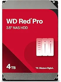 Western Digital Disco rígido interno WD Red Pro NAS de 4 TB - 7200 RPM, SATA 6 Gb/s, CMR, cache de 256 MB, 8.9 cm - WD4005FFBX