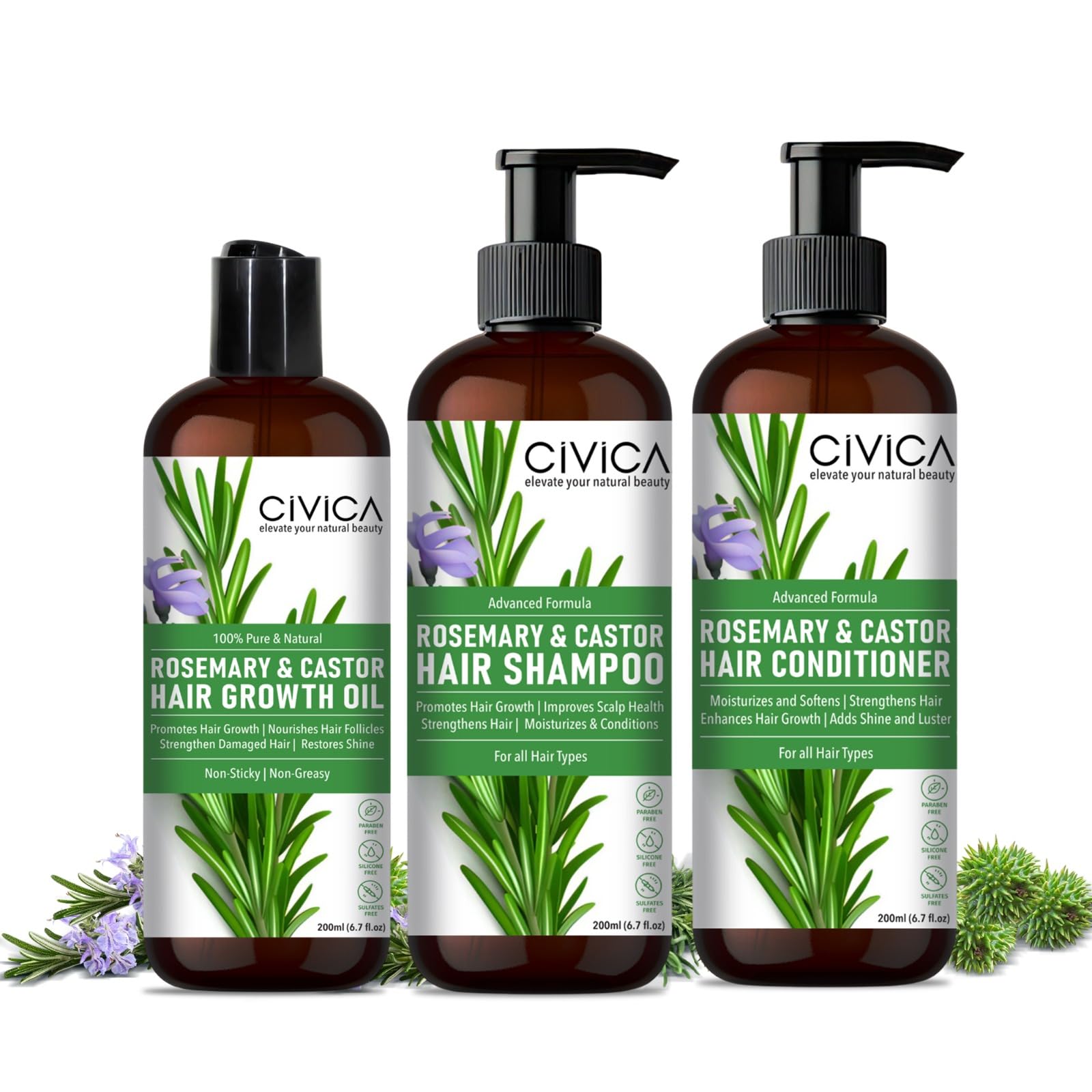 Rosemary Hair Fall Control Kit | Gives up to 94% Stronger Hair | Up to 93% Less Hair Fall | For Men & Women-image-38