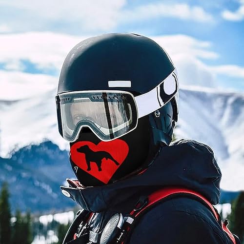 Miniatura 5 de I Heart My Pit Bull Dog Balaclava Face Mask Ski Full Face Mask Windproof Sun UV Protection Hood for Women Men