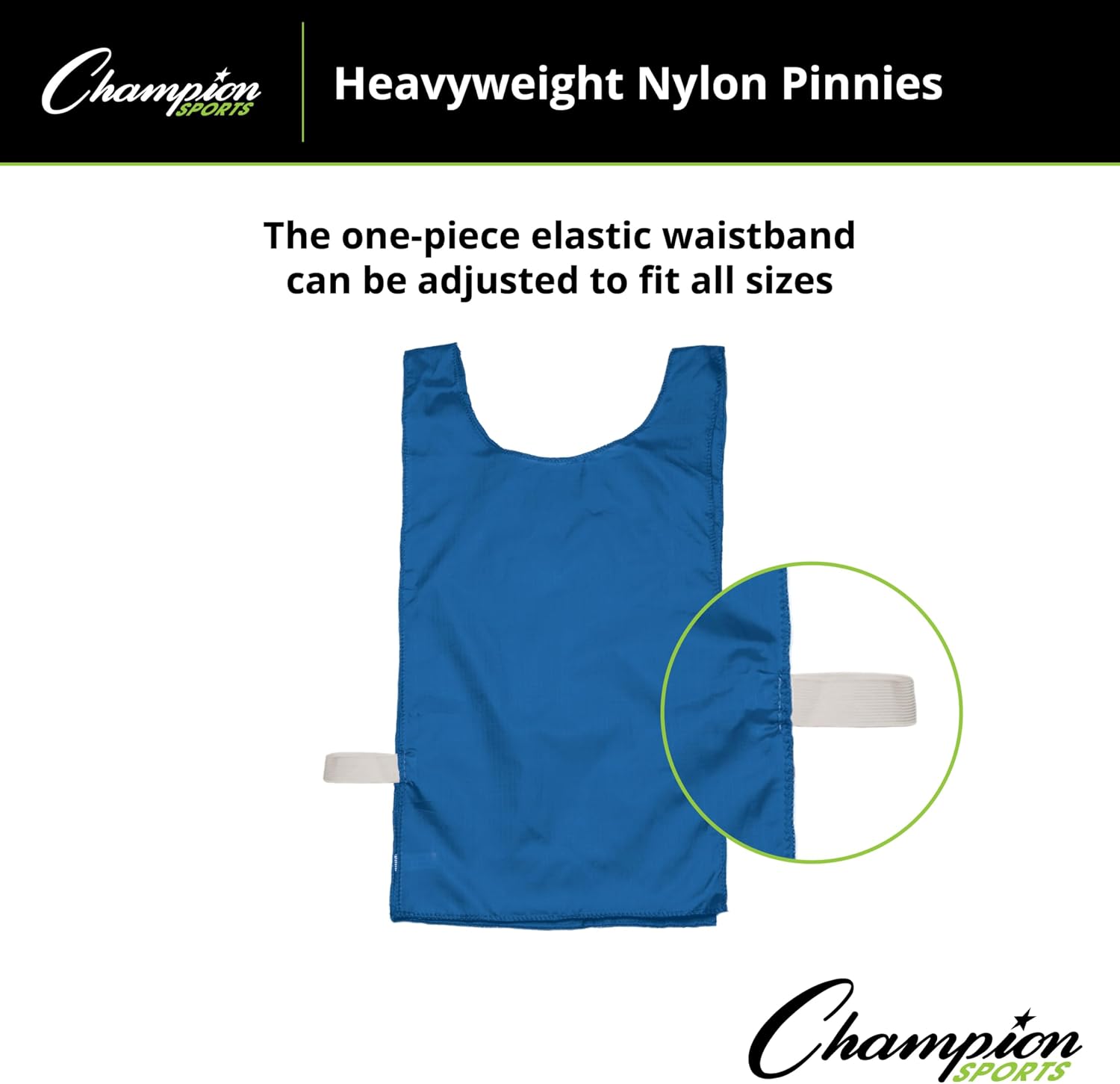 Champion Sports Heavyweight Nylon Pinnie - Multiple Colors (Pack of 12)