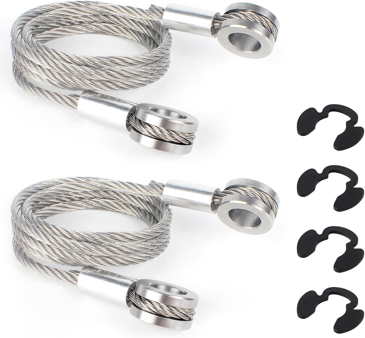 (2 pack) For HLK2047 Hood Strut Control Cable suitable for 1987-2010 Peterbilt 357 375 377 378 379, replaces parts L92-6000-0718, 924-5402