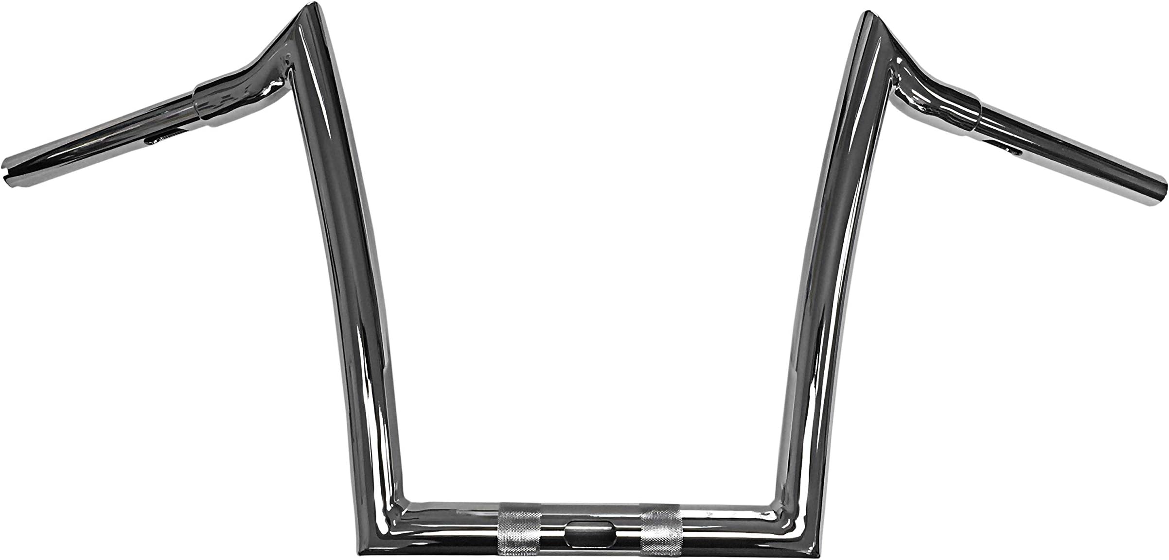 Dominator Industries 12" Meathook Bars Ape Hangers Compatible With 2015-2023 Harley Road Glide & Special Chrome