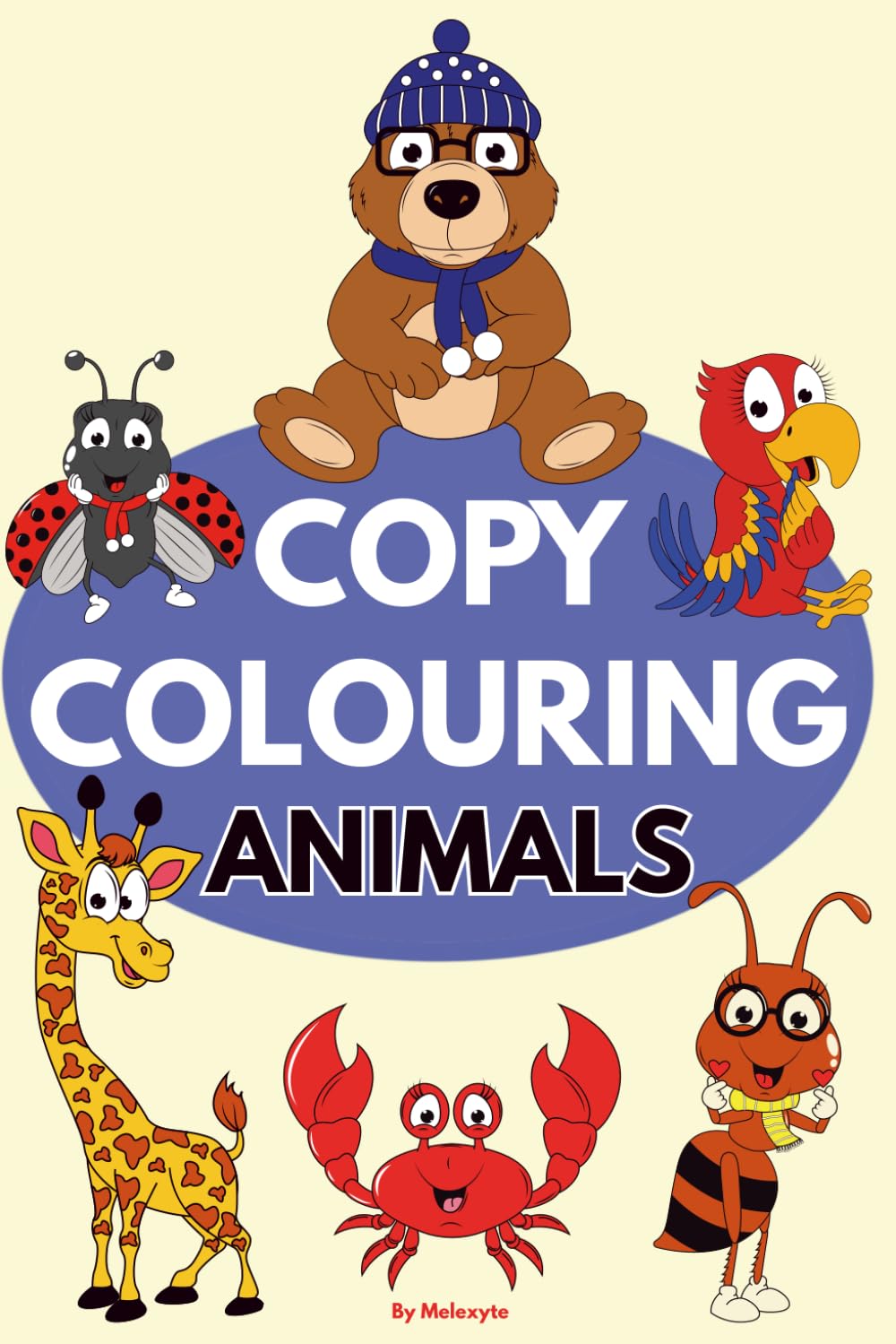Copy Colouring Animals: 75 Fun and Simple Pictures for Children