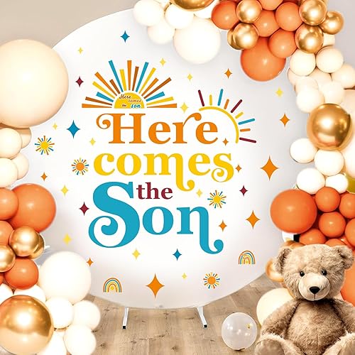 Vista 41 de Barri Design Suministros para fiesta de feliz cumpleaños, decoraciones de primer cumpleaños para niños, telón de fondo de fiesta de caramelo