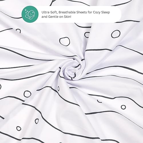 Miniatura 152 de TansyPanda Bassinet Sheets for Baby Delight Snuggle Nest, Chicco LullaGo, Fisher-Price Soothing, SNOO Smart, 3PC, 18 x 30 Inch, Ultra Soft