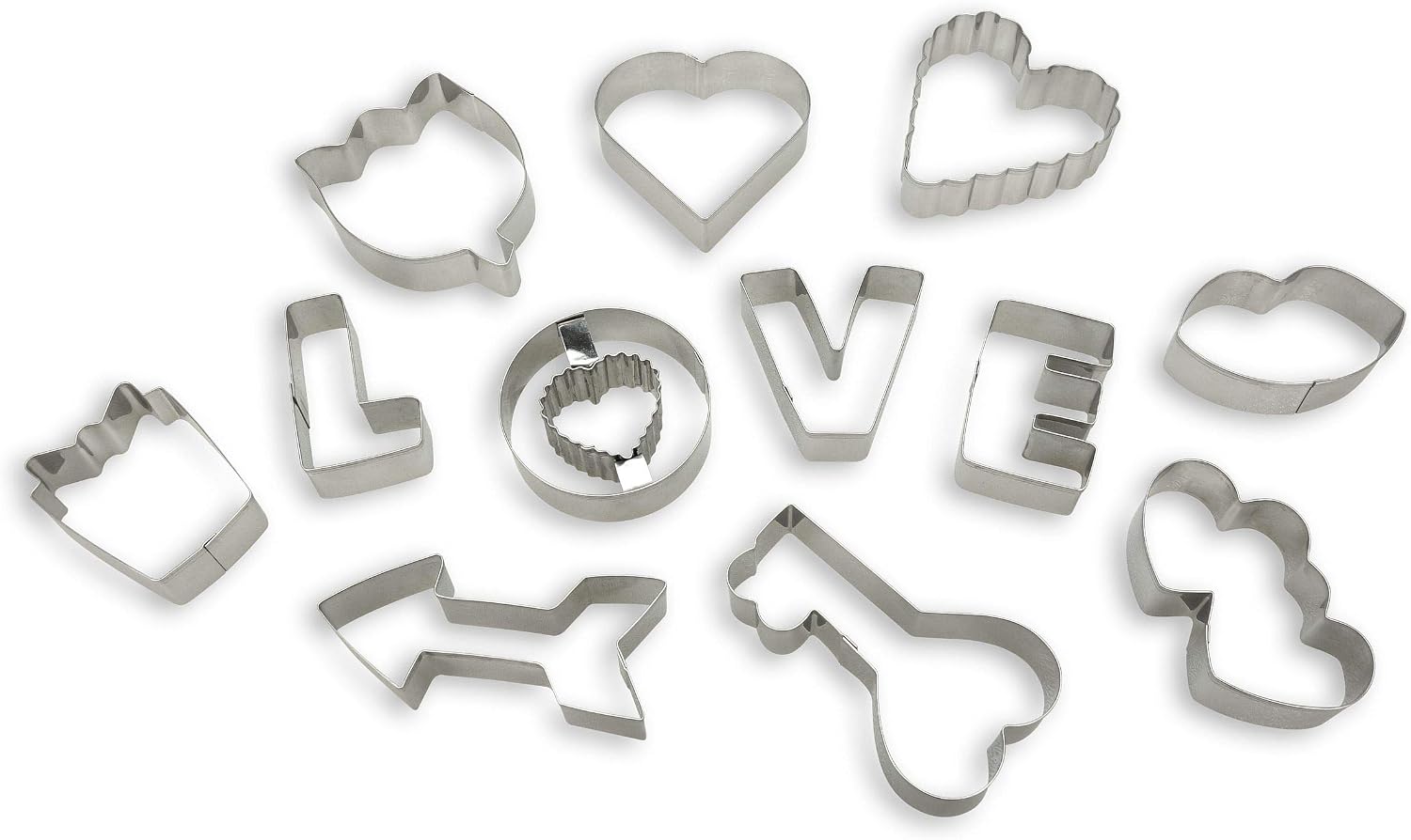 Handstand Kitchen Love You Cookie Bakeware Set, 30 Pieces with Recipes