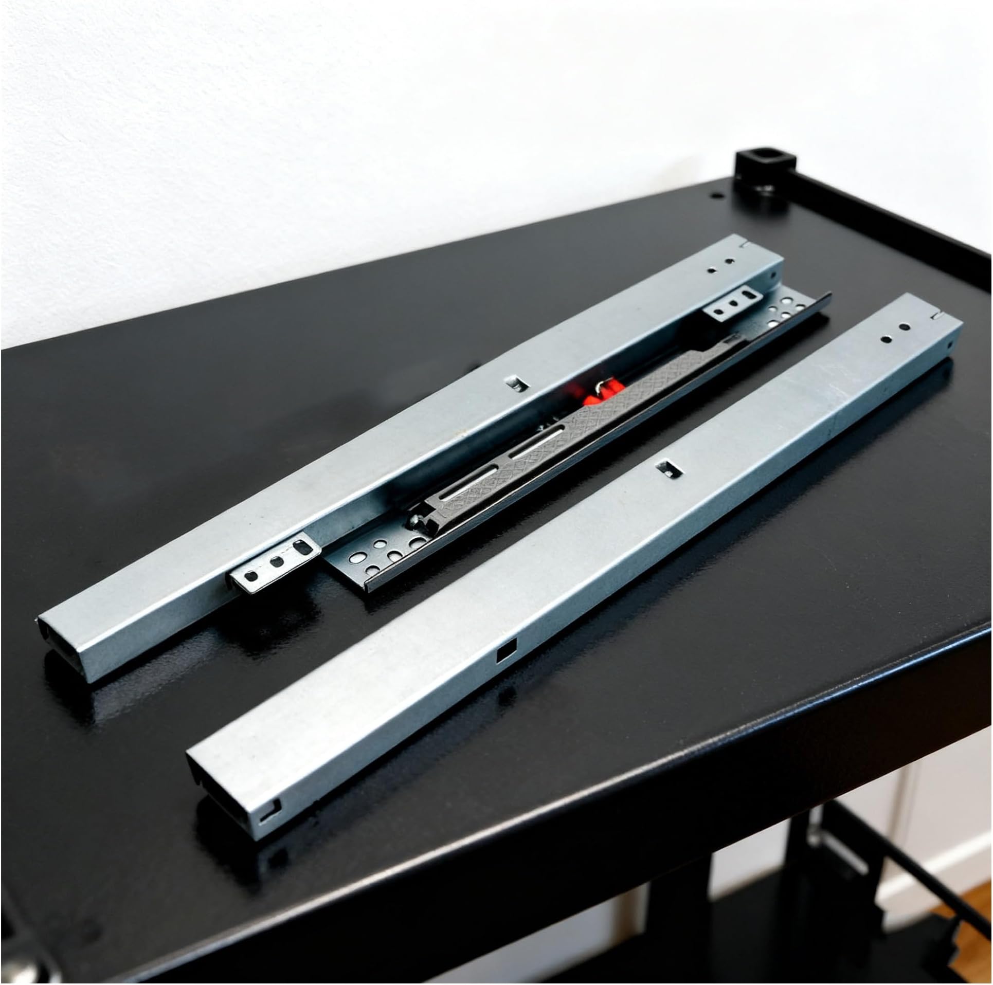 Soft Close Undermount Drawer Slides - 30in Full Extension Bottom Mount Pull Out Shelf Slides for Kitchen Cabinets & Pantry Drawers - Invisible 3-Fold Design (75cm)
