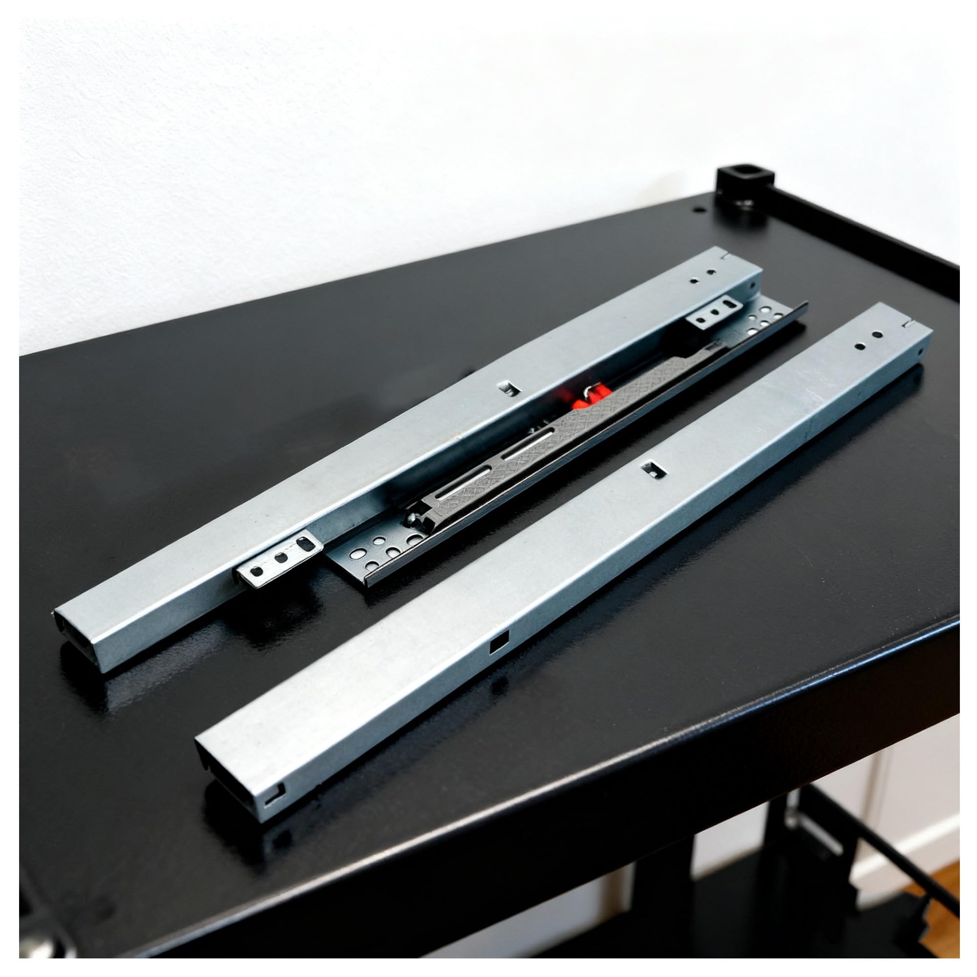 Soft Close Undermount Drawer Slides - 30in Full Extension Bottom Mount Pull Out Shelf Slides for Kitchen Cabinets & Pantry Drawers - Invisible 3-Fold Design (75cm)