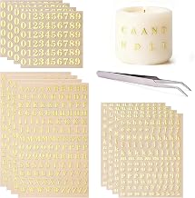 3 x Self-Adhesive Letters Stickers Alphabet Stickers Mini Metal Stickers with Alphabet Letters and A-Z Numbers, Gold for Water Bottles, Arts and Crafts | Alphabet Mini Autocollants en Métal Avec Lettres de L'alphabet et Chiffres de A a Z Dorées pour Loisi