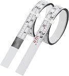 2-Pack Steel Self-Adhesive Measuring Tape, Imperial & Metric Stick-on Ruler, Left to Right and Right to Left Reading Tape Measure for Woodworking, Workbench, Table Saw, Drafting Table, 200cm/78Inch