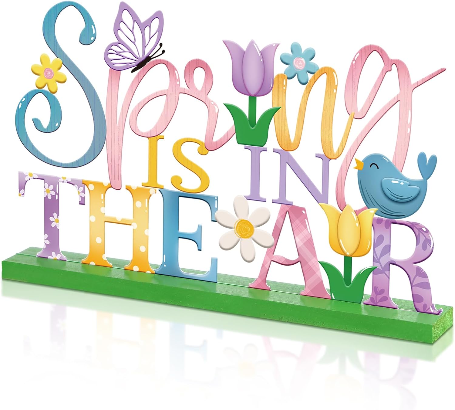 Amazon.com: Cinnvoice Metal Spring Decorations for Home Spring Is Here ...