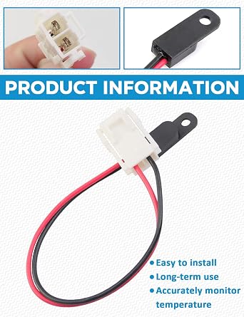 Refrigerator Thermistor Unit Fit for Frigidaire Fridge Most Models Replace 297110400