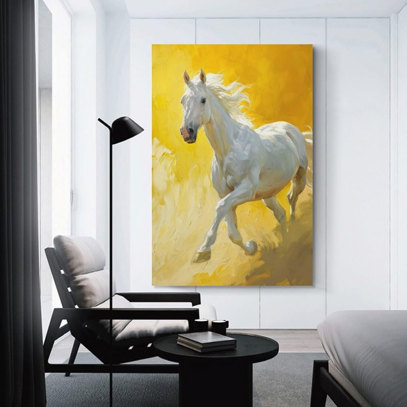 Junmoney Gallop Glow Hanging Wall Art, 20x30inch(50x75cm), for New Homes, Bedrooms Or Workspaces, Thoughtful Wall Decor for Art Lovers