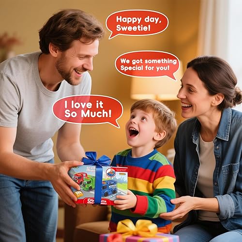 Miniatura 6 de Auto a control remoto para niños pequeños de 1 a 3 años, camión de bomberos de juguete para edades de 2 a 4 años, luces y sonidos, autos de