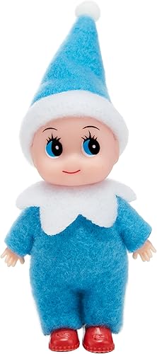 JOYIN Muñeca de elfo de Navidad BlueTiny de peluche suave para decoración de Navidad, regalo de Navidad, ropa de Navidad para muñeca elfo