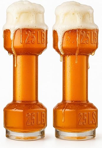 Miniatura 14 de Vasos de cerveza con mancuernas, cervezas gigantes de elevación de 26 onzas, taza de cerveza divertida para levantamiento de pesas grande a escala