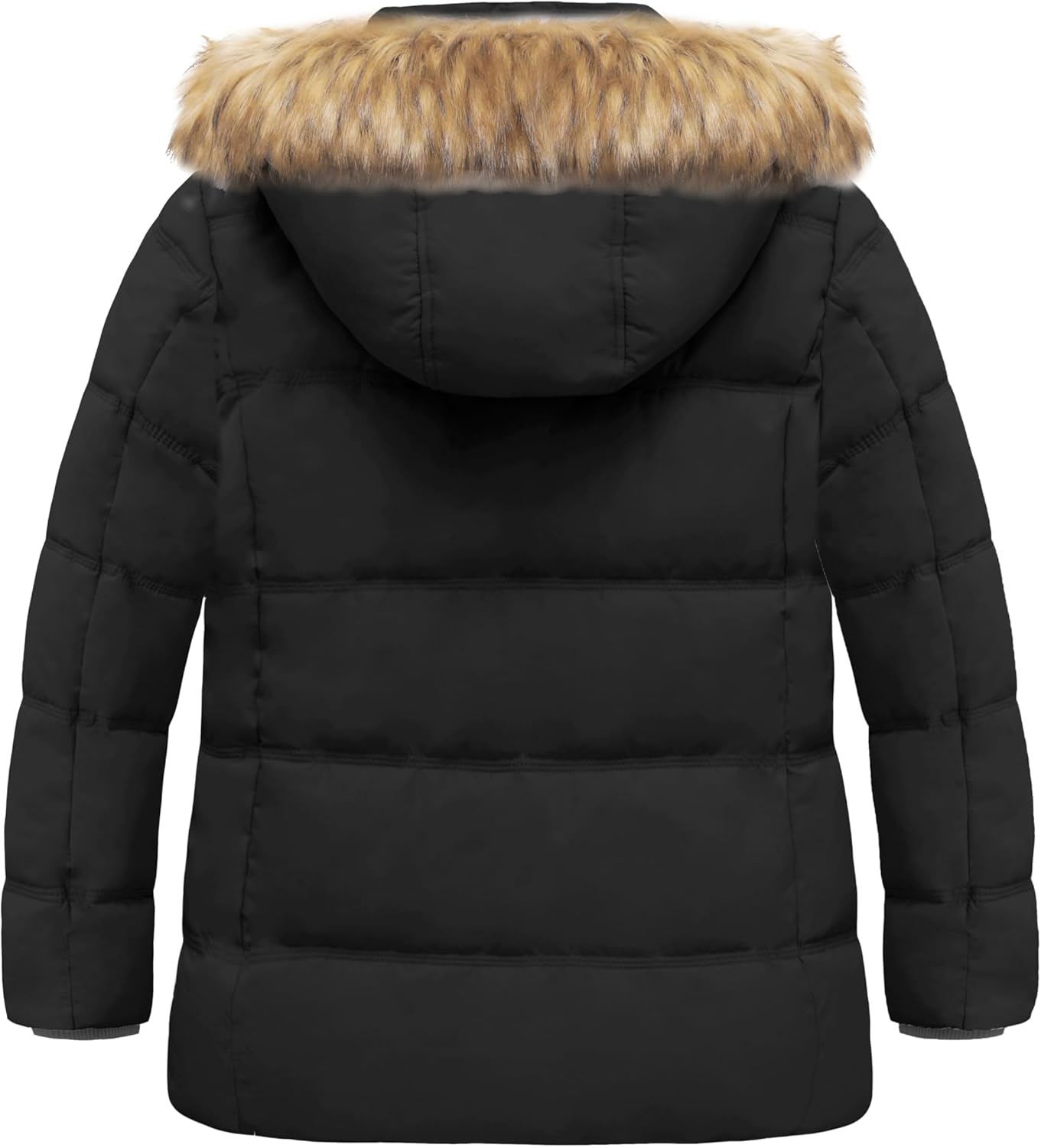 wantdo Women's Plus Size Winter Coats Quilted Thicken Puffer Jacket with Removable Hood - Image 2
