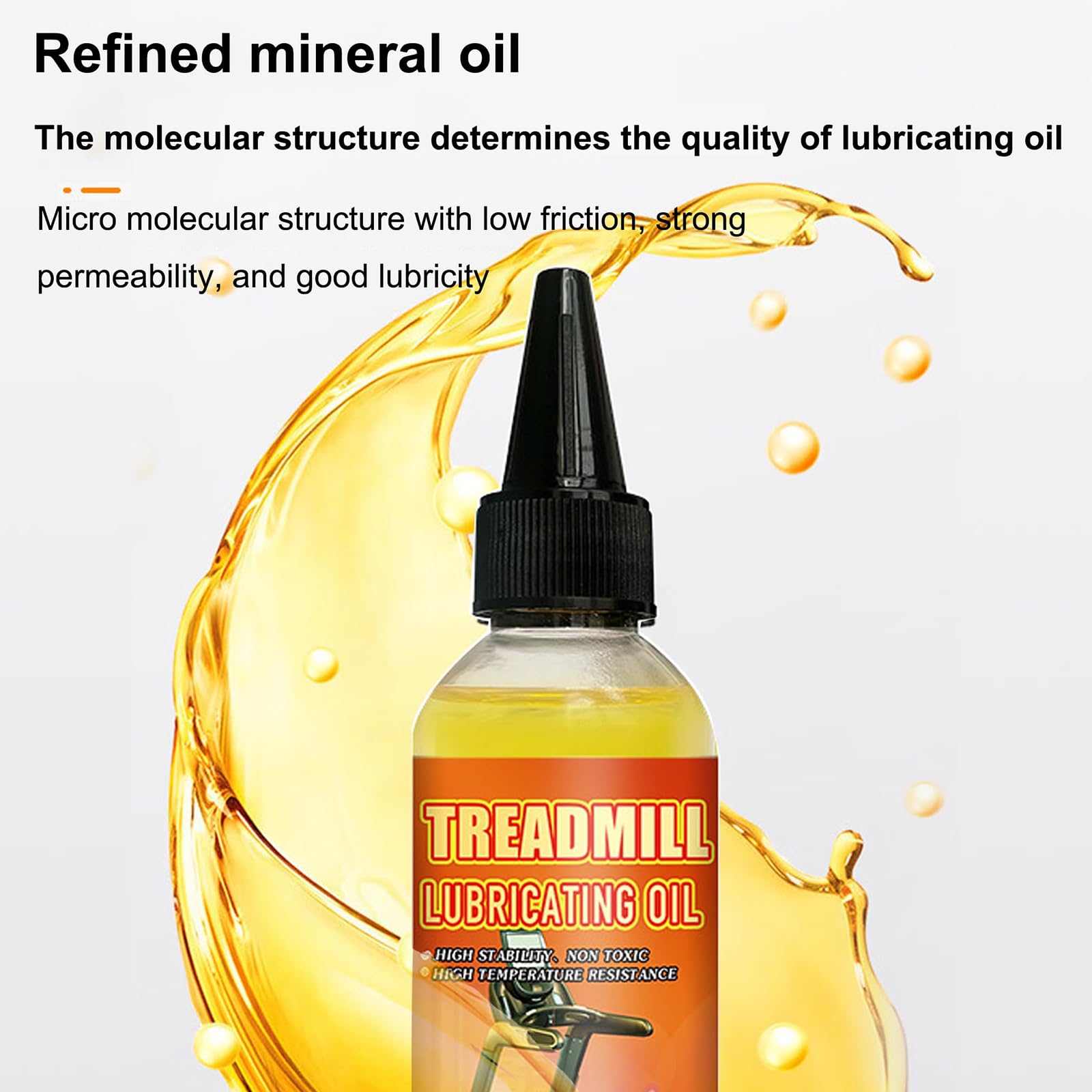 2 maty do biegania lubrykanty 100 ml, premium lubrykant do biegania, sportowe smary o wysokiej temperaturze, redukujące hałas i tarcie, kompatybilne z większością urządzeń