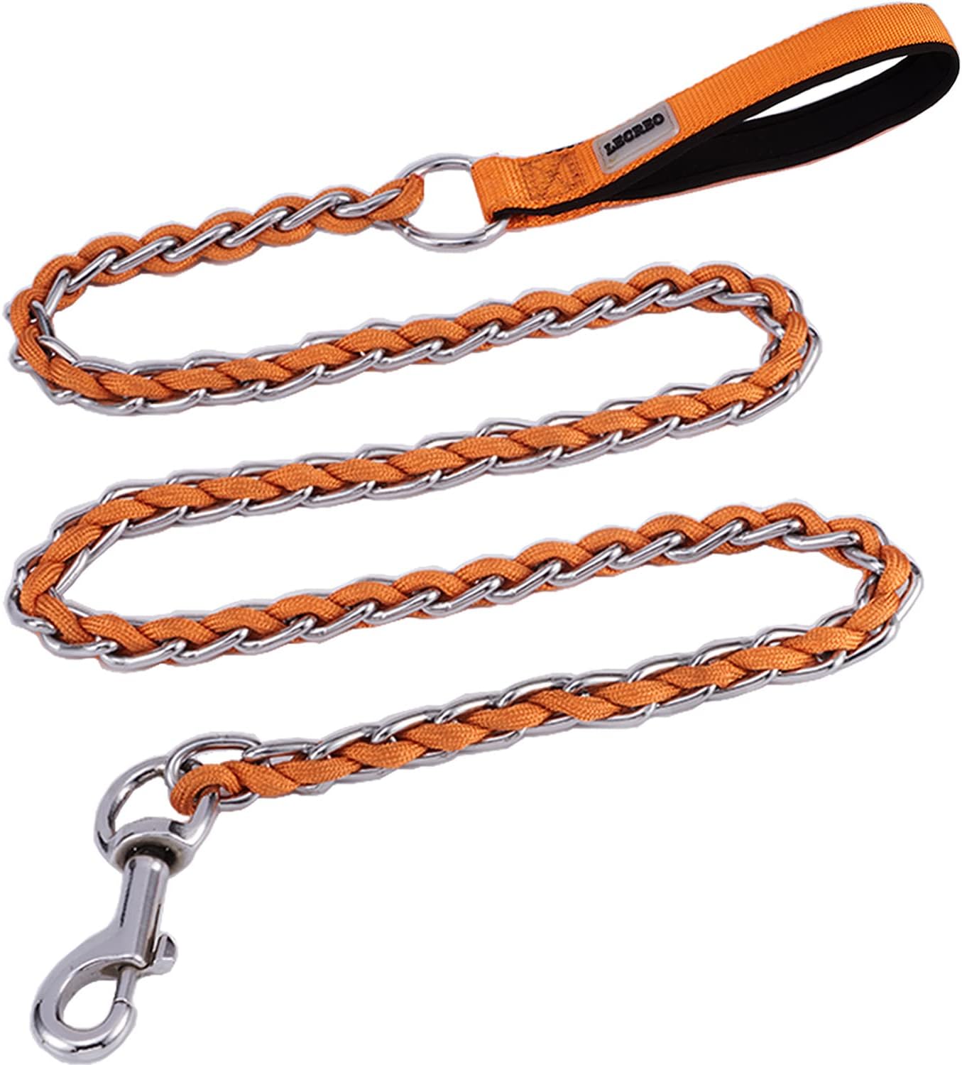 Chew Proof Dog Leash for Medium Large Breed Dogs 6FT, Heavy Duty AntiChew Metal