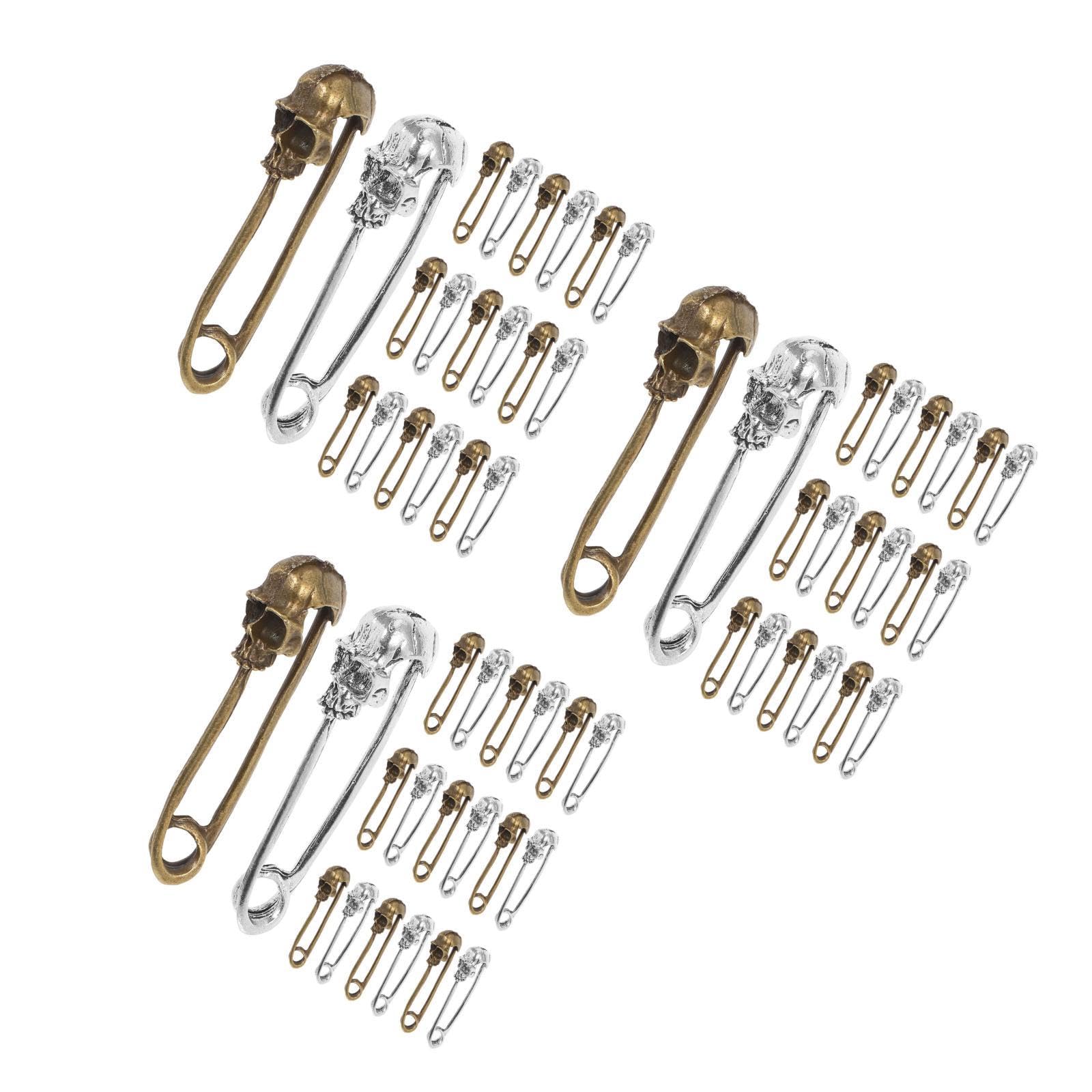 STOBOK 60stücke Skull Sicherheitsnadeln Robuste Sicherheitsnadeln Mit Sicherheitsverschluss Für DIY Bastelprojekte Und Modeaccessoires