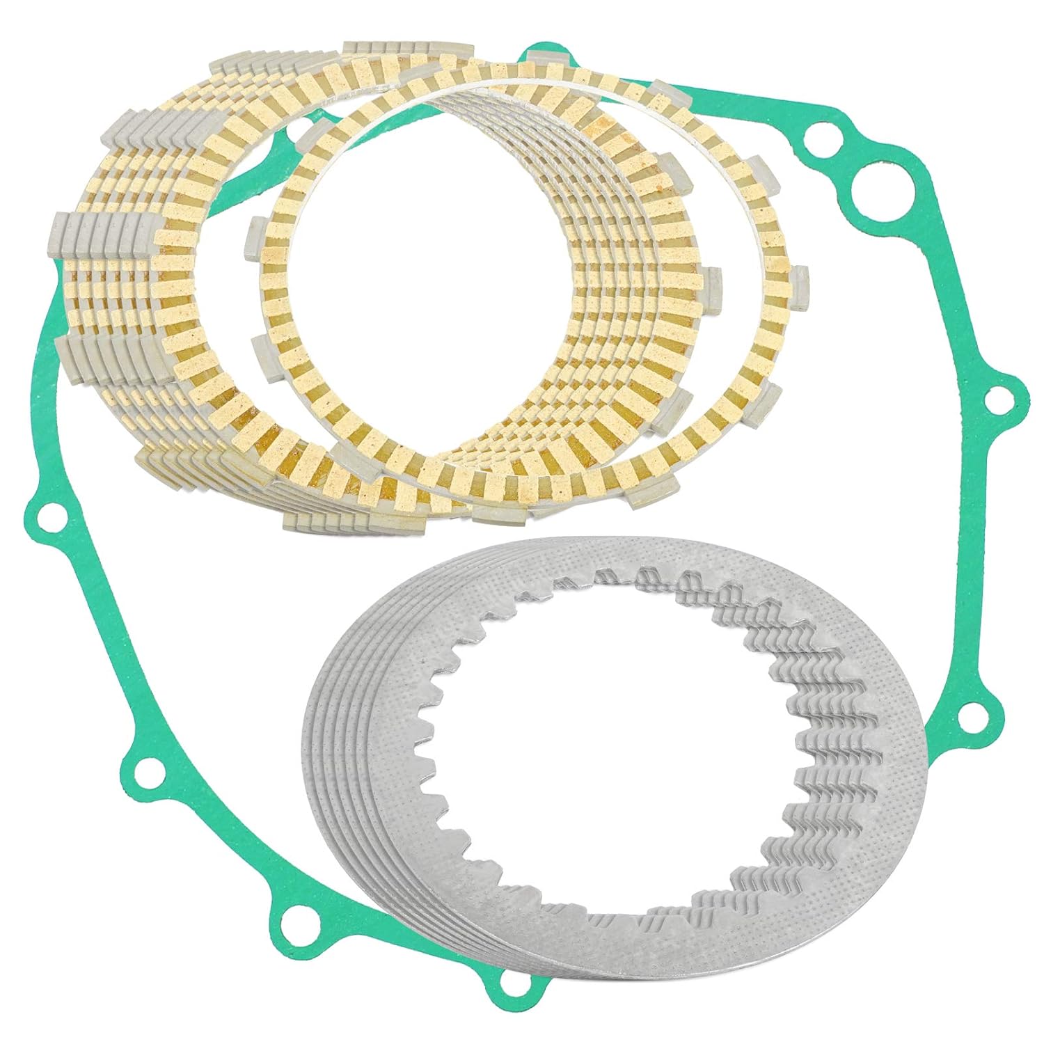 Caltric Clutch Friction Plates and Gasket Kit Compatible with Honda GL1800 Goldwing 1800 2001-2018