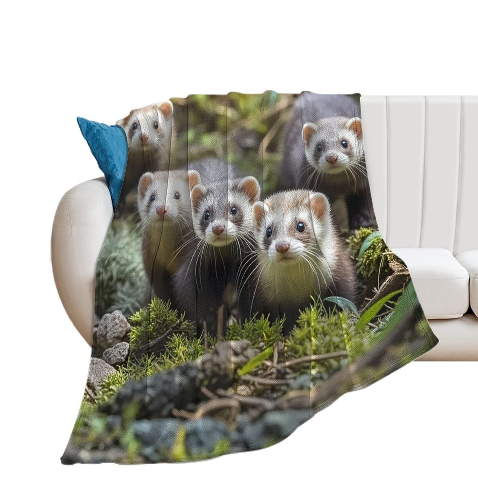 Couverture en flanelle furets : le cadeau super confortable pour toutes saisons