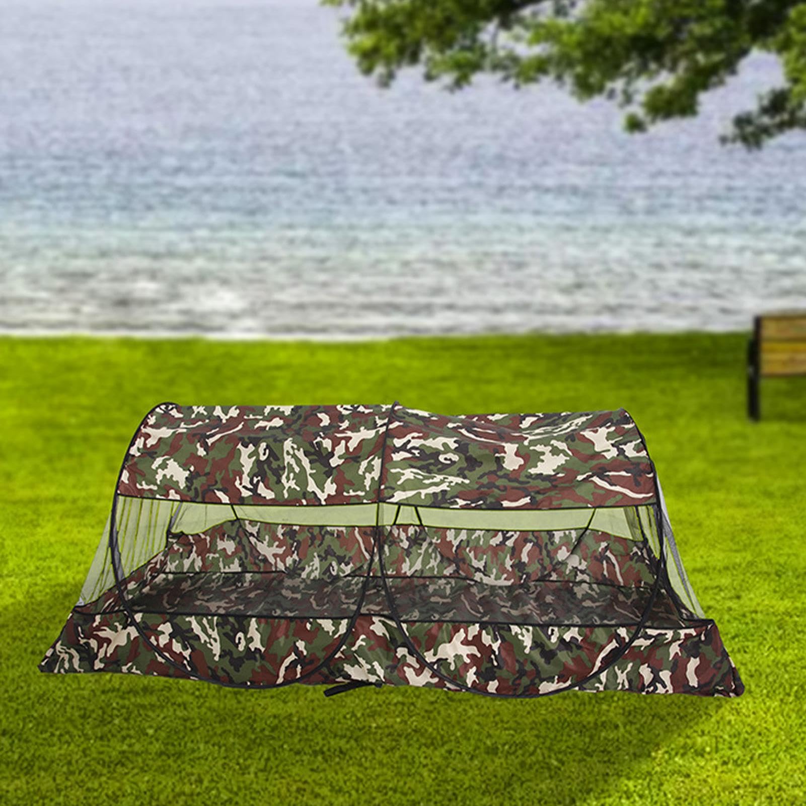 da campeggio portatile | Zanzariera pieghevole | da campeggio compatta in | rete | Borsa a rete portatile, protezione contro gli insetti da viaggio, rete da campeggio leggera, copertura per