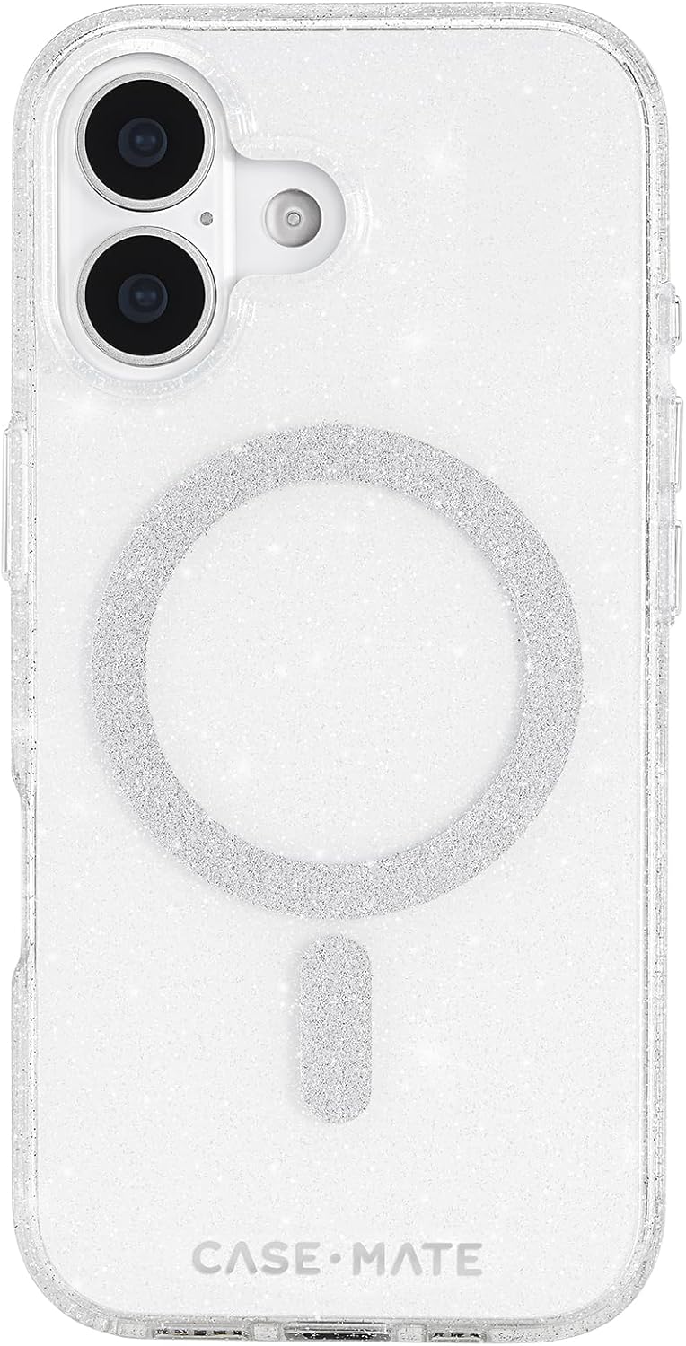 Case-Mate iPhone 17 Case [Compatible with MagSafe] - Stylish Sparkly Phone Case with 12ft Drop Protection - Premium Magnetic Cover for iPhone 17 - Twinkle Stardust