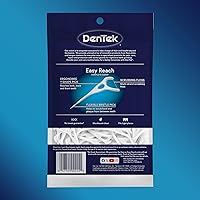 Vista 8 de DenTek Complete Clean - Púas de hilo dental de fácil alcance, sin romper y sin triturar, 75 unidades (el paquete puede variar)