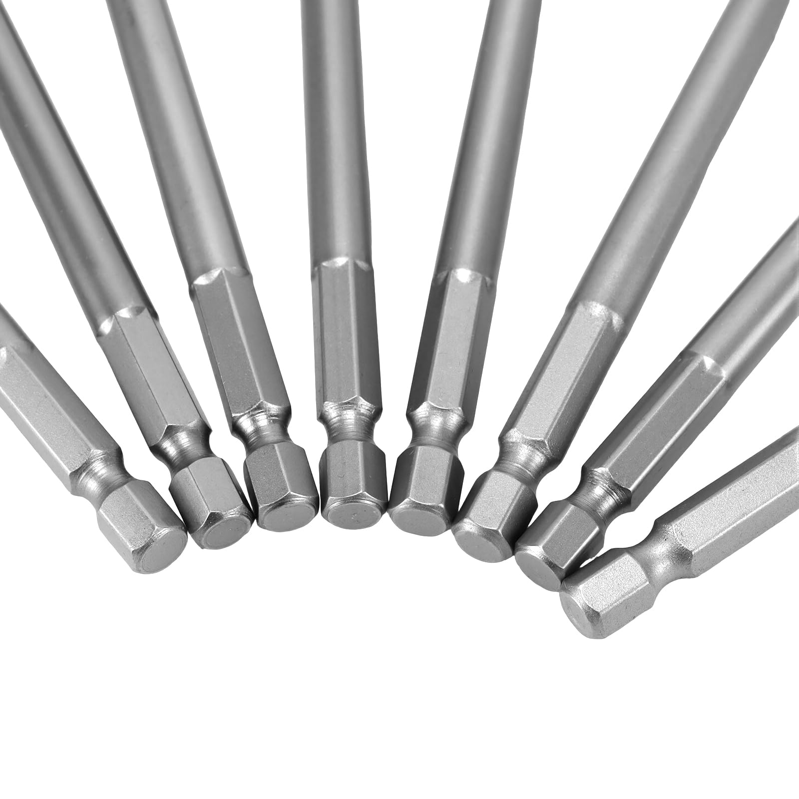 Juego de 8 brocas fresadoras planas, 150 mm para madera con vástago hexagonal de 1/4 pulgadas, diámetro de 6-32 mm, broca de pala para trabajar la madera, acero al carbono de alta resistencia