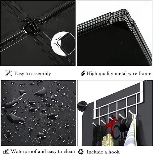 Miniatura 7 de AWTATOS Organizador de armario con 6 cubos de almacenamiento, estantes portátiles para armario, organizadores de ropa y almacenamiento apilables,