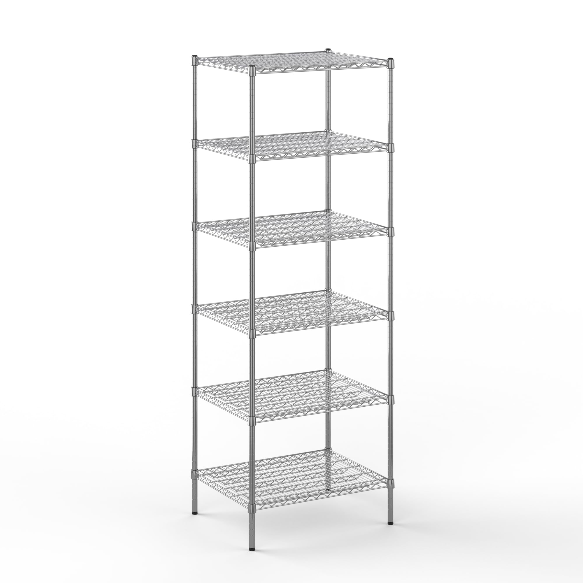 24" Deep x 30" Wide x 86" Height Wire Shelving Kit | 6-Tier | NSF Commercial Storage Rack Unit