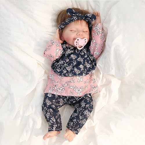 Miniatura 9 de Muñecas bebés Reborn durmiendo bebés niñas recién nacidas realistas silicona de vinilo suave para niñas a partir de 3 años set de regalo de muñeca