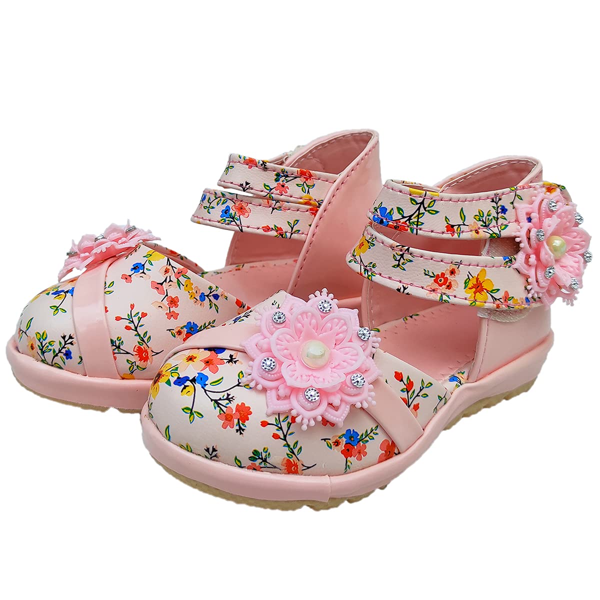 Soft feet Fut Fettoe Baby Girls Cute Sandal Bellies, LED Light Girls Bellie | Stylish, Comfortable, Lightweight | Daily use, Walking Shoes for Baby Girls 1