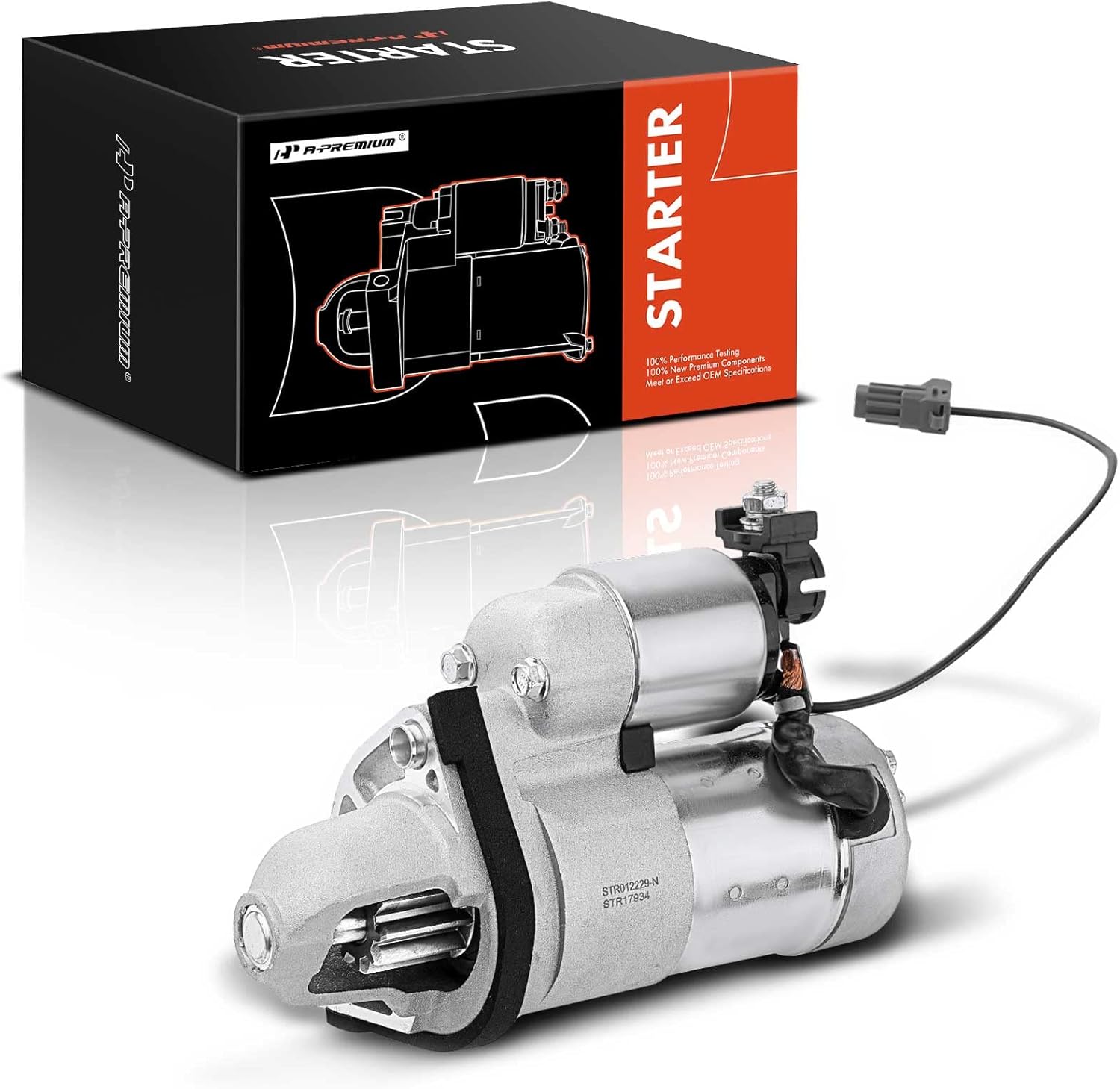 A-Premium Starter Motor Compatible with Nissan 370Z 09-19, INFINITI Q50 14-19, G25 11-12, QX50 14 16-17, Q60 14-19, G37 08-13, QX70 14-17, Q70 FX37 Q40 EX37 M37, 2.5L 3.0L 3.7L, 12V 1.4KW 10T CW