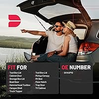 Vista 60 de BDFHYK C16-17796 20 inch 110Lbs/490N Gas Struts Shocks Lift Support for are Leer Camper Shell Topper Rear Window, Truck Bed Cover, Cabinet lid Door