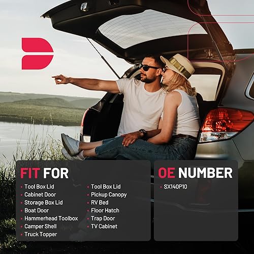 Miniatura 60 de BDFHYK C16-17796 20 inch 110Lbs/490N Gas Struts Shocks Lift Support for are Leer Camper Shell Topper Rear Window, Truck Bed Cover, Cabinet lid Door