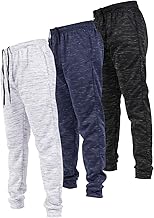 Ultra Performance 3 Pack Mens Joggers Mens Athletic Sweatpants with Pockets for Men, Small - 3X