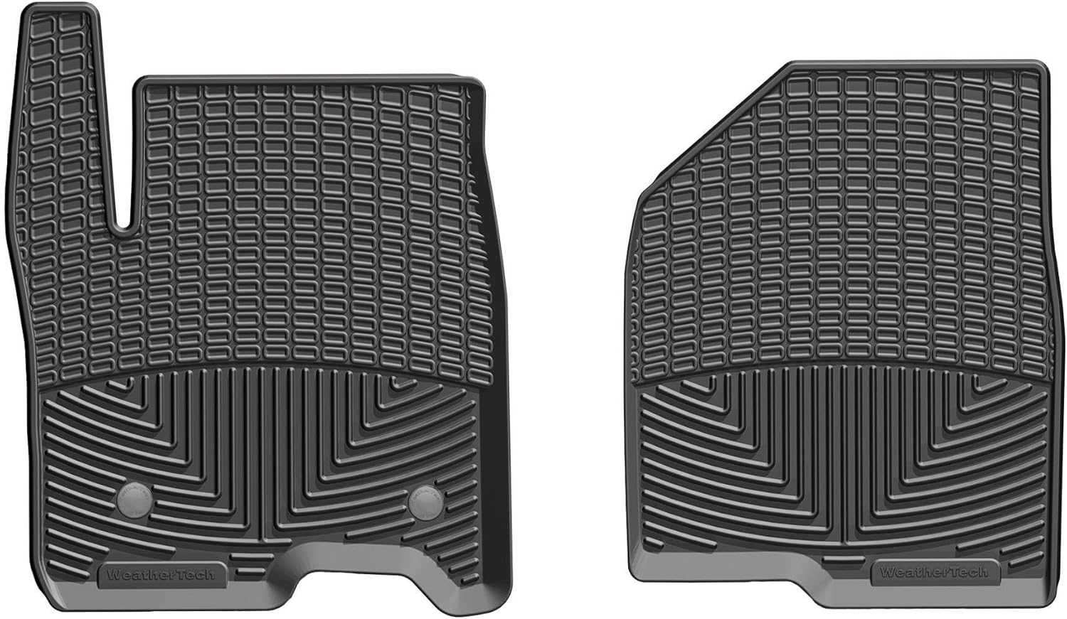 WeatherTech All-Weather Floor Mats for Chevrolet Silverado 1500 LTD, Silverado 1500-1st Row (W489CO), Cocoa