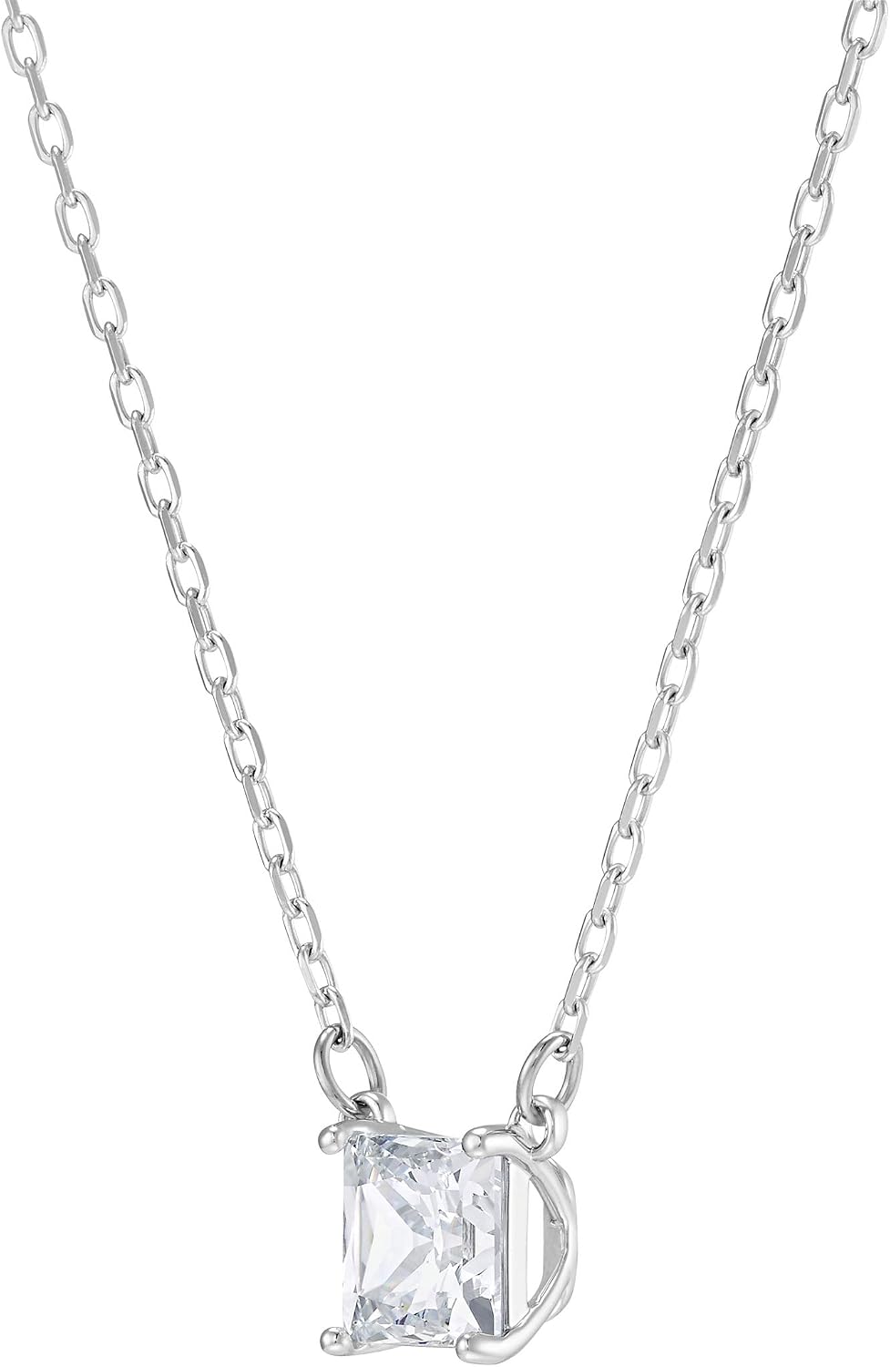 Swarovski Attract necklace, Square, White, Rhodium plated - Image 4