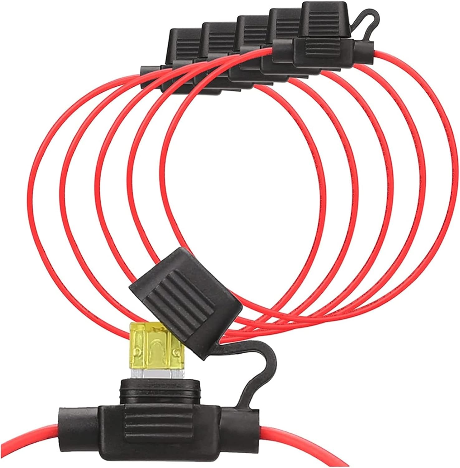 Fuse 5pcs Auto Car Blade Inline Type ATM Mini Waterproof Holder Case Motor Tap Blow Blo 12V 30A
